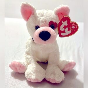Ty Beanie Baby Cupid the Dog February 2001 Tag Mint Condition Retired Heart Eye